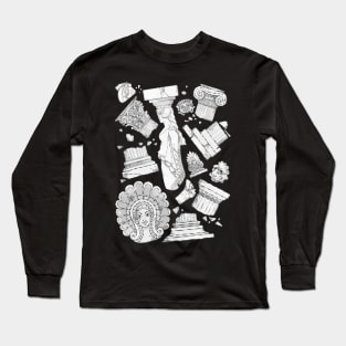 Greek Architectural Elements Long Sleeve T-Shirt